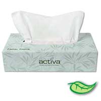 ACTIVA® FACIAL TISSUE (FLAT DISPENSER BOX) Packed: 30 boxes/100 sheets 2/ply