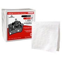 SUPER STRONG REINFORCED BRAWNY INDUSTRIAL WIPES 13"x13" (80 wipes per package) 