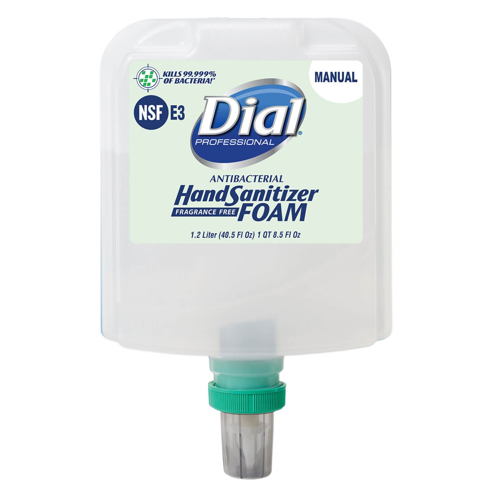 DIAL® 1700  HAND SANITIZER FOAM REFILL FOR DISPENSER Pkd: 3/1.2 Liter 