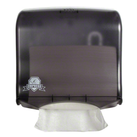 MULTIFOLD/C-FOLD TOWEL DISPENSER W/ LOCK & KEY PLASTIC Smoke Packed: 1 each