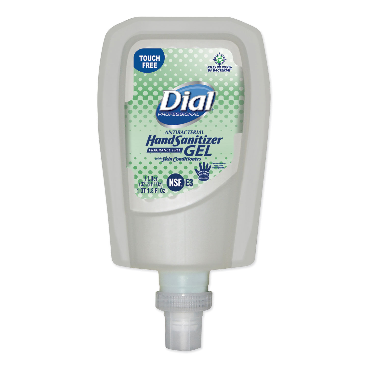 DIAL® FIT™ HAND SANITIZER GEL 70% ALC, FRAG FREE For use in Dial FIT Universal Touch-Free Dispensers