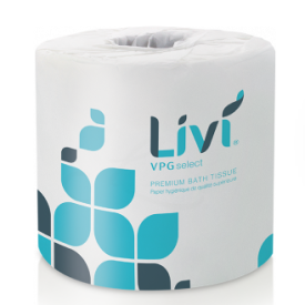 SOLARIS PAPER® LIVI® VPG SELECT TOILET TISSUE 2/ply Individually Wrapped Pkd 60 rolls/420 sheets per roll