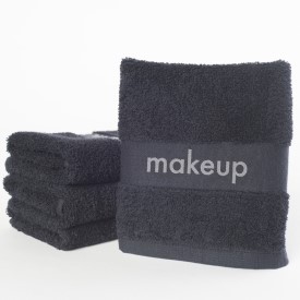 MARTEX® MAKEUP REMOVING WASHCLOTHS Color: Black Size: 13"x13", 1.5 lbs. (12)