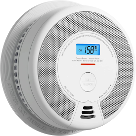 X-SENSE 10-YEAR  BATTERY COMBINATION STAND ALONE SMOKE CARBON MONOXIDE ALARM DETECTOR WITH LARGE LCD DISPLAY SC08 (1) PN:19451